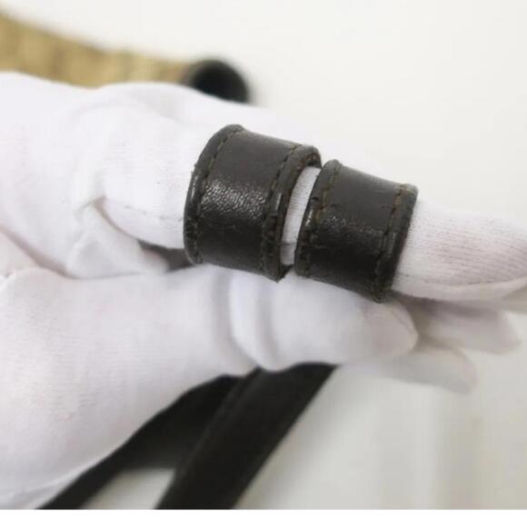 Gucci GG Web Canvas and Leather Tote Brown (GGXX089) - Picture 9 of 13